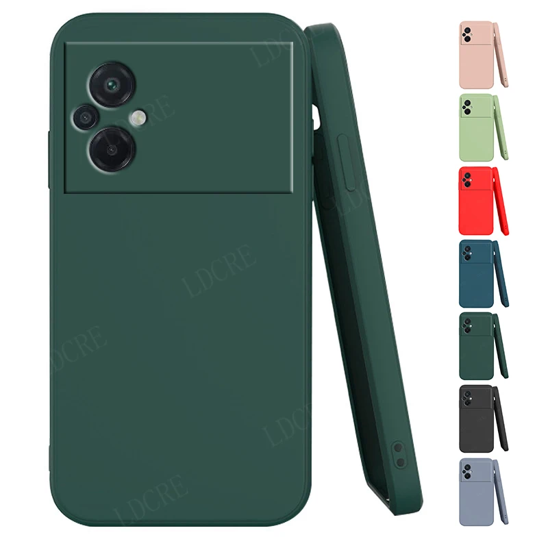 

For Cover Xiaomi Poco M5 Case For Poco M5 Capas Liquid Silicone New Back Shockproof Soft TPU Case For Poco M4 5G M5 M5S Fundas