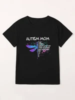 autism mom real madrid top female blouses espanol womens summer tee shirt oversize t shirts dark academia vintage clothes eam