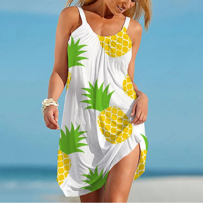 

Gothic Hawaii Solid Korean Dress Evening Dresses New Arrivals Beach Non-Iron Outfits Women'S Summer Green Dress Harakuju Art