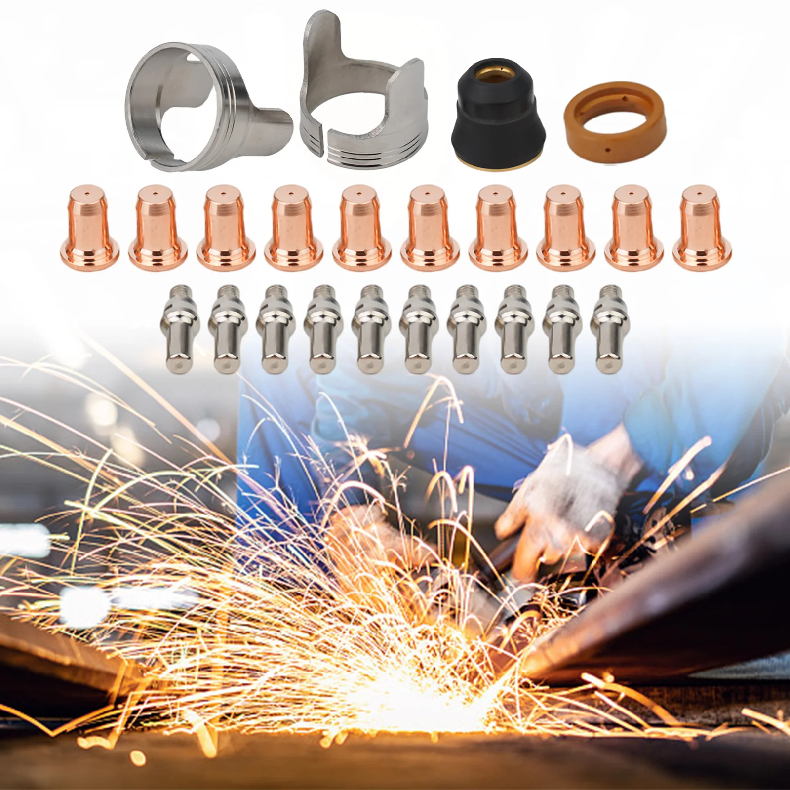 Для PTM-60 PTM60 PT60 IPT-60 IPT-40 PT40 Плазменные электроды Сварочная горелка 52582 стабильный