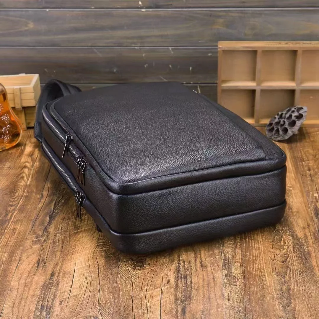 SENOFAN брендовый рюкзак мужская деловая сумка из коровьей кожи на плечо Mochila