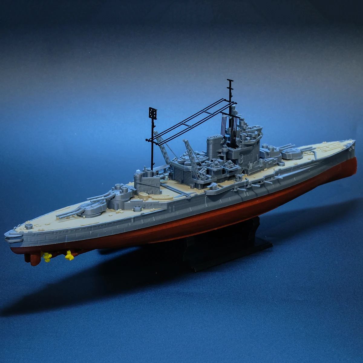 Фото 1/700 HMS Warspite линкор в сборе, модель 30,4 см, тщательно изготовленный 3D печатный корабль, статическая модель, комплект, игрушечный корабль, украшения №2