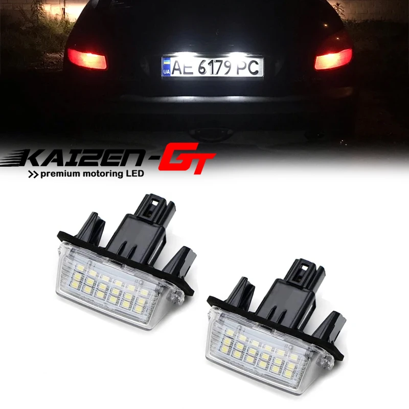 

Белые светодиодные фонари номерного знака для Peugeot Partner 206 207 306 307 308 406 407 для Citroen C3 C4 C5 BERLINGO XSARA SAXO