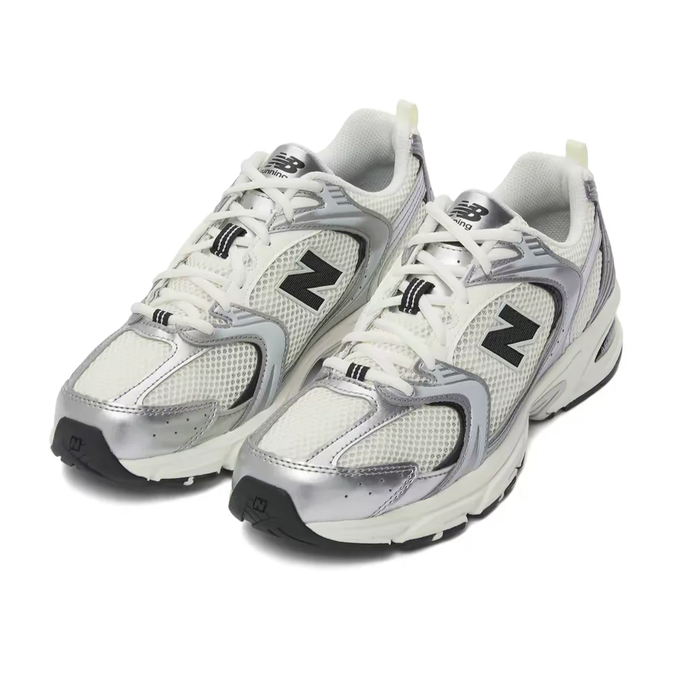 Фото New Balance NB530 Y2K Millennium унисекс низкие городские кроссовки для повседневной носки – серебристо-черные, комфортные и прочные MR530GMT №5