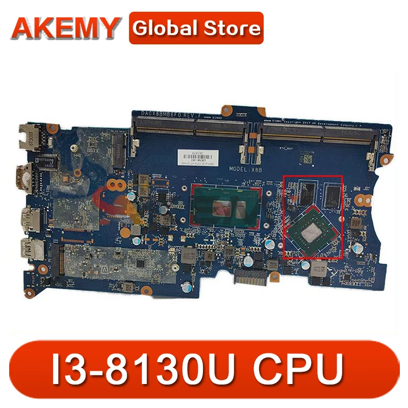 

For HP ProBook 430 G5 440 G5 Laptop Motherboard DA0X8BMB6G0 DA0X8BMB6F0 With SR3W0 I3-8130U