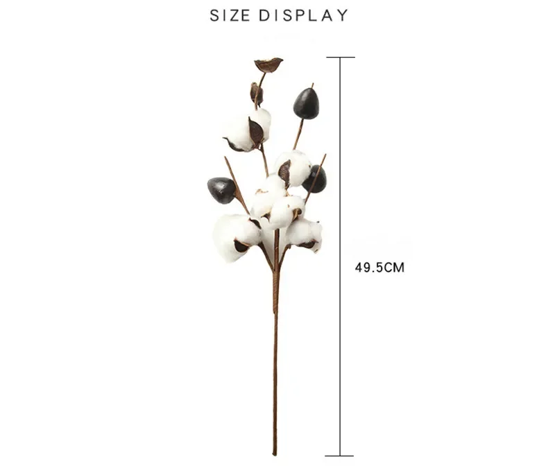 

Хлопковые цветы для декора, 5 штук