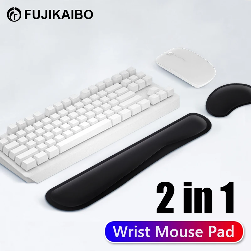 Mouse Keyboard Pad Wrist Rest Non-slip Soft Mat For Computer Gamer Laptop Notebook Wrist Support Protector Breathable Mouse Pad