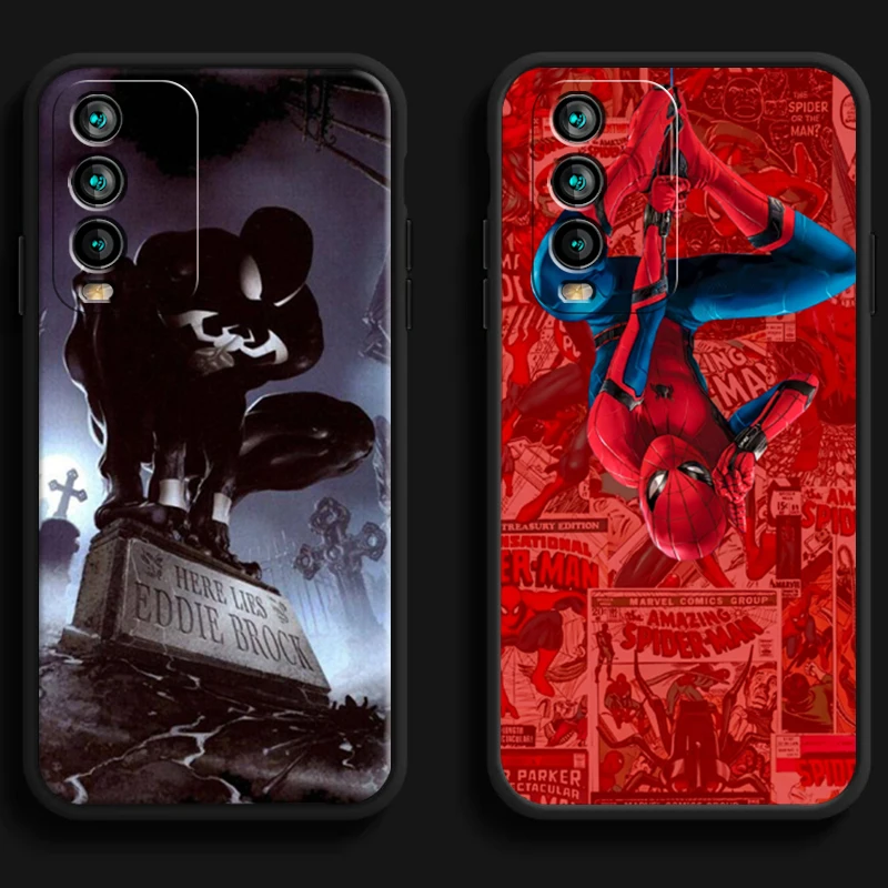 

Marvel Spiderman Phone Cases For Xiaomi Redmi 7 7A 9 9A 9T 8A 8 2021 7 8 Pro Note 8 9 Note 9T Cases Funda Carcasa Back Cover