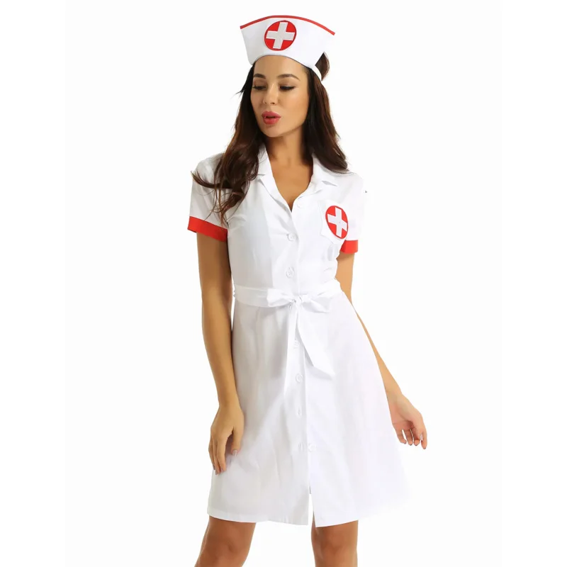 Необычный костюм медсестры для косплея на Хэллоуин одежда ролевых игр Униформа
