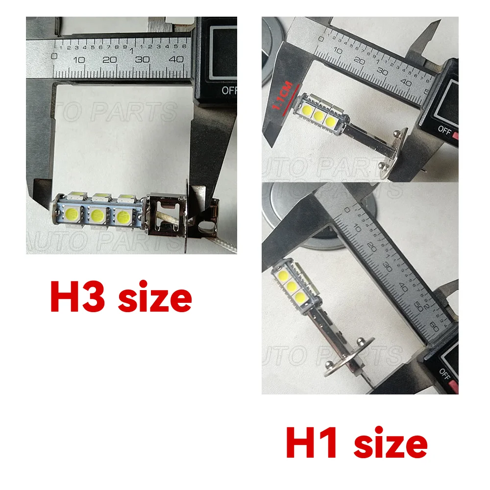 10 шт. DC 24 В H1 H3 13 SMD 5050 стандартная лампа белая Автомобильная фара для грузовика