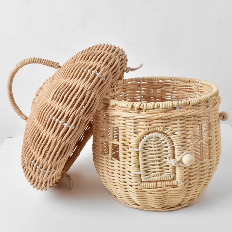 Корзина для хранения из ротанга