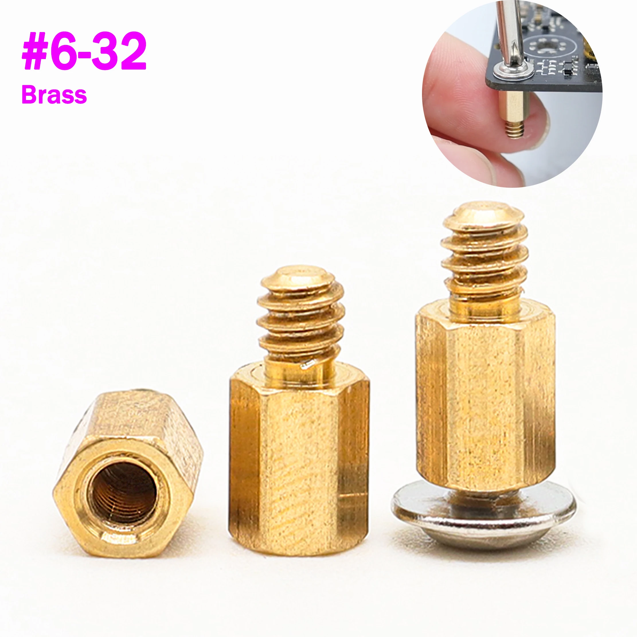 Латунные стойки для материнской платы 6 # -32x6.4+4