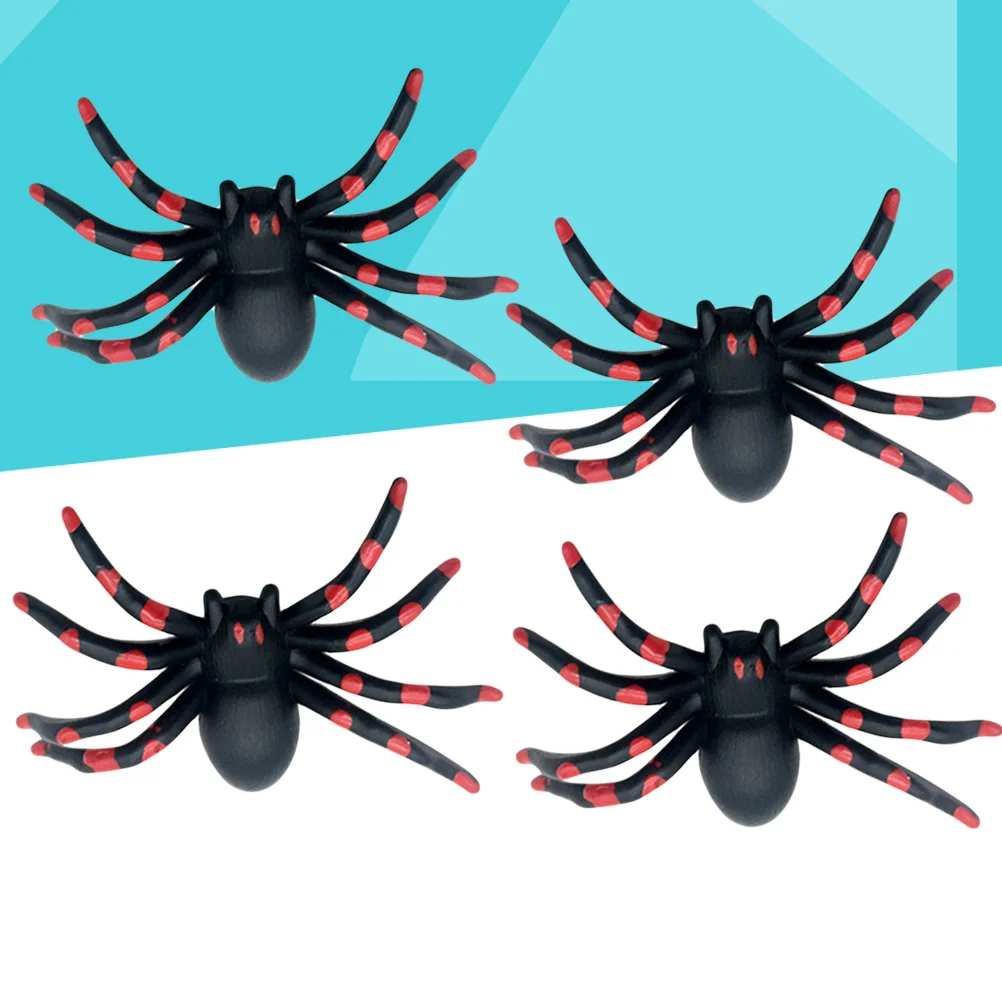 

4PCS Spider Shape Automobile Core Tire Caps(Red)