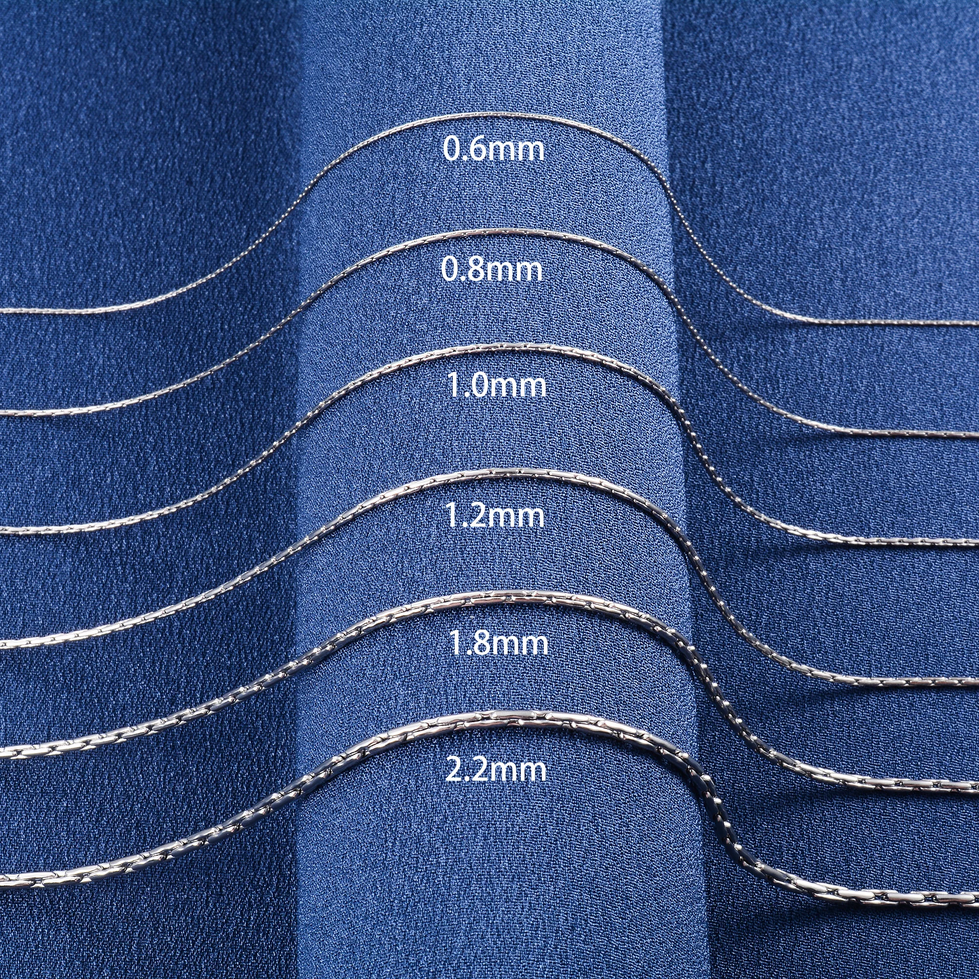 Кабельная цепь на шею из нержавеющей стали