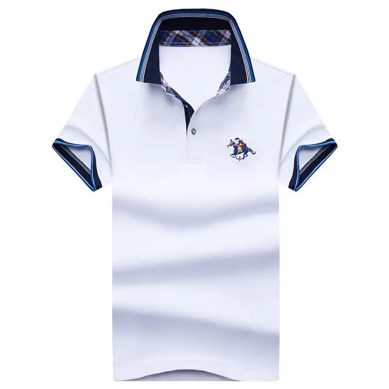 

Male Polos Summer Men's Clothing Men's Designer Clothes Short Sleeve Polo Shirts For Men Fitness Tee shirt Luxurys Black 2022
