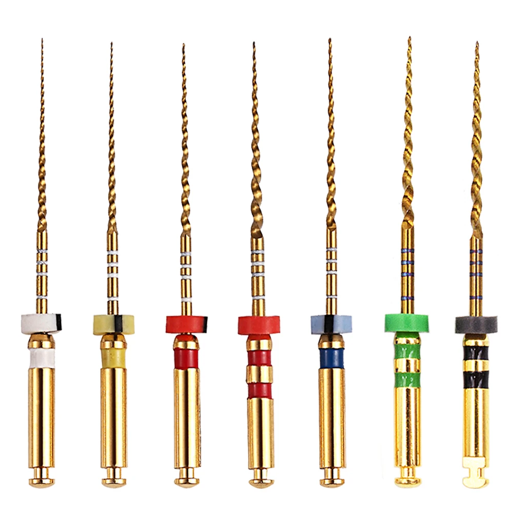 Стоматологические гибкие золотые эндодонтические файлы Niti с двигателем для