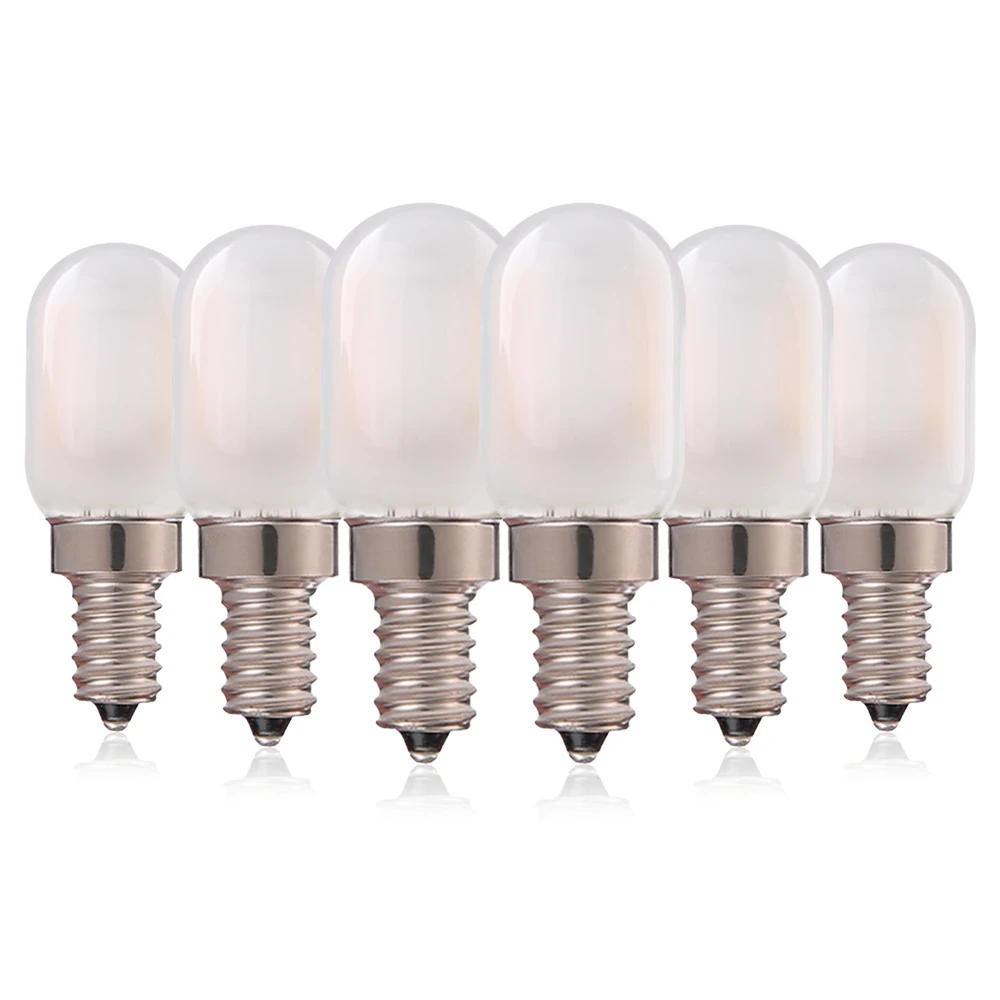 Frosted Glass 1W T22 E14 Candle Bulb Vintage Tube Night Light Lamp Warm White 2700K 110 E12 Led Filament Bulb for House Lighting