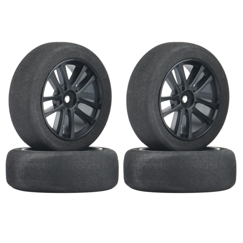 

4Pcs 66mm Foam Tire Sponge Tyre Wheel Rim Set for Wltoys 144001 124016 124017 124018 124019 104001 RC Car Upgrade Parts