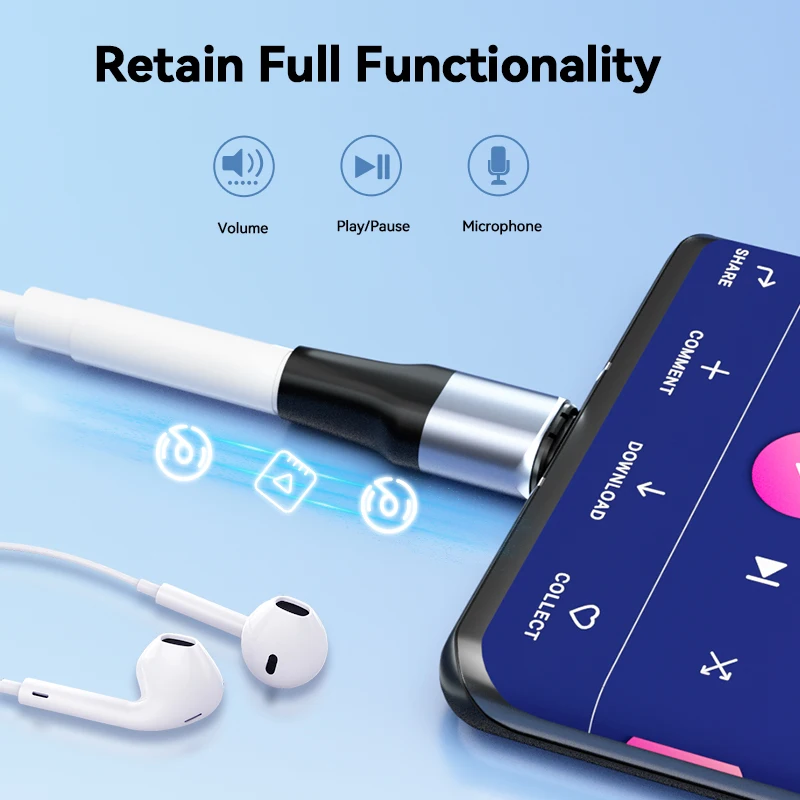 Магнитный адаптер с разъемом USB Type-C на 3 5 мм аудиоразъем Hi-Fi преобразователь Aux в