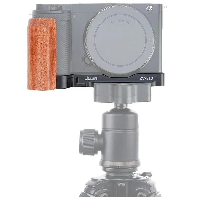 Пластинчатая доска для Sony ZV-E10 DSLR Vlog комплект камеры с деревянной ручкой защитный