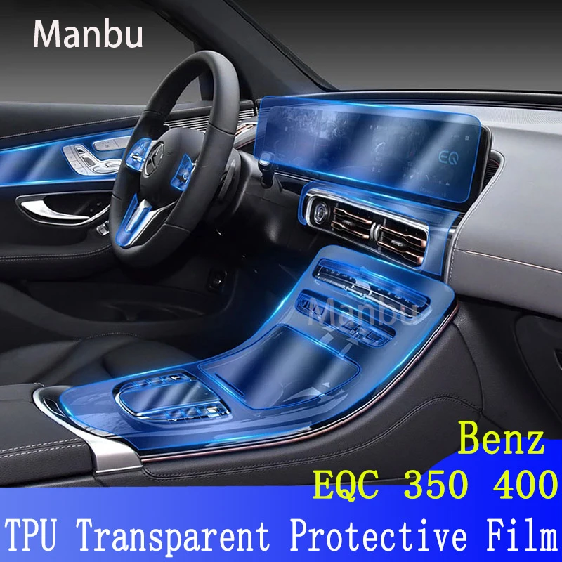 

2020 2021 ТПУ Защитная пленка на экран для приборной панели автомобиля Gps навигатора для Benz EQC 350 400(2020-2021)-царапины