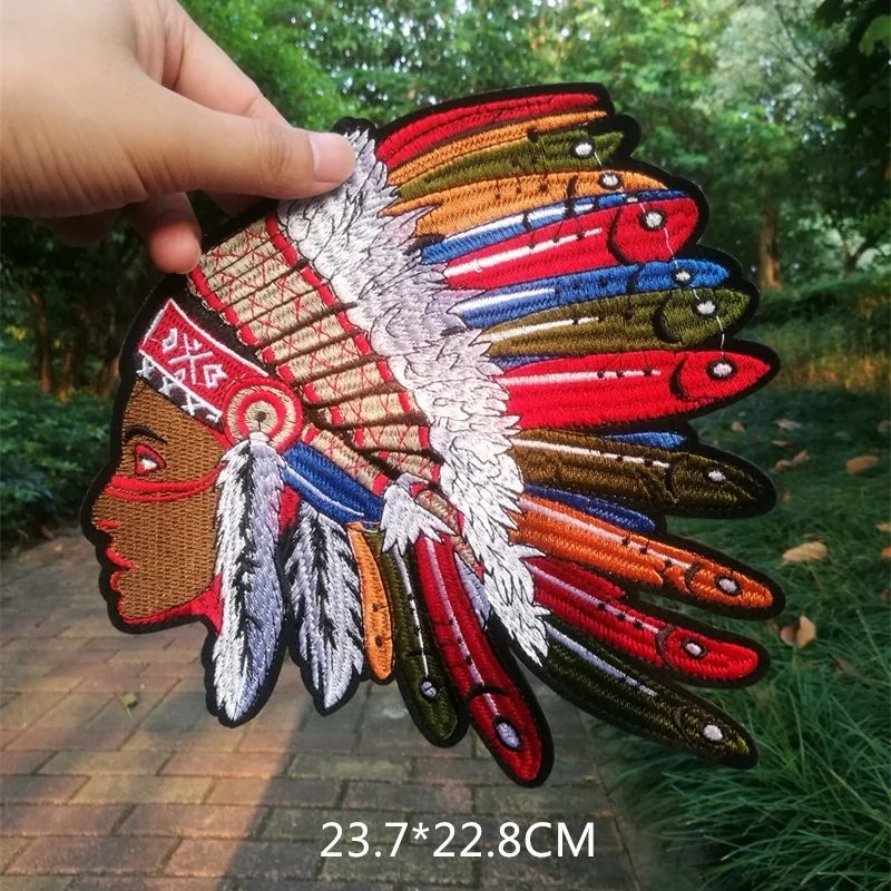 Нашивка с вышивкой индийская Байкерская нашивка утюгом на грудь для