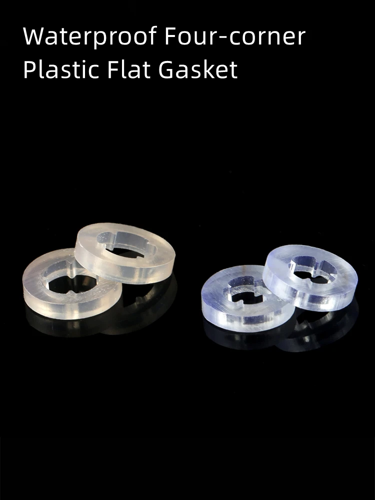 

Non-slip Waterproof Four-corner Flat Washer Plastic Insulating Gasket Drill Tail Screw Gasket