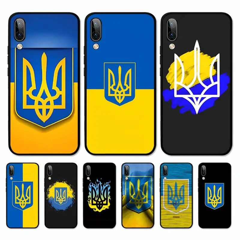 

Ukraine Flag Phone Case for Vivo Y91C Y11 17 19 17 67 81 Oppo A9 2020 Realme c3
