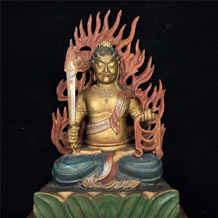 Китайский буддизм Бронзовая картина Япония Фудо Мио-о Статуя Будды Акаланэты