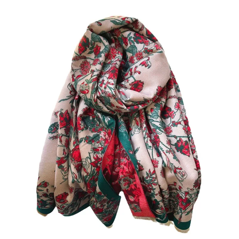 

Кашемировый шарф из пашмины, шарф Bufanda, модный хиджаб для женщин, зимние шали и палантины, шарфы из пашмины, головные шарфы 2023