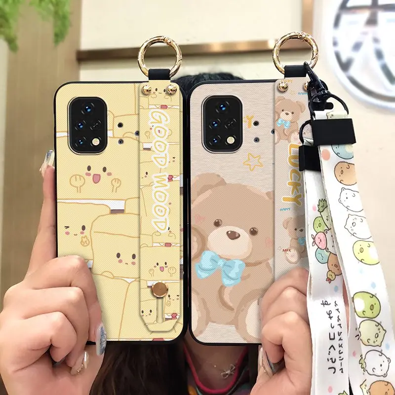 painting flowers wristband phone case for umidigi bison x10sx10s nfc lanyard sunflower soft free global shipping