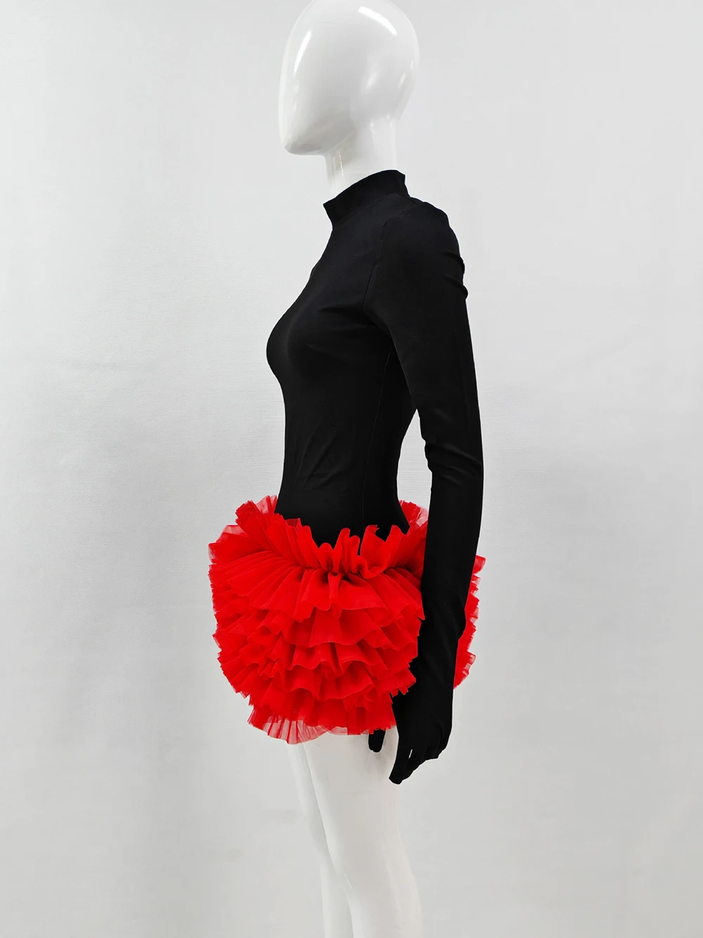 Modphy женское многослойное облегающее платье с рюшами по краям дизайн