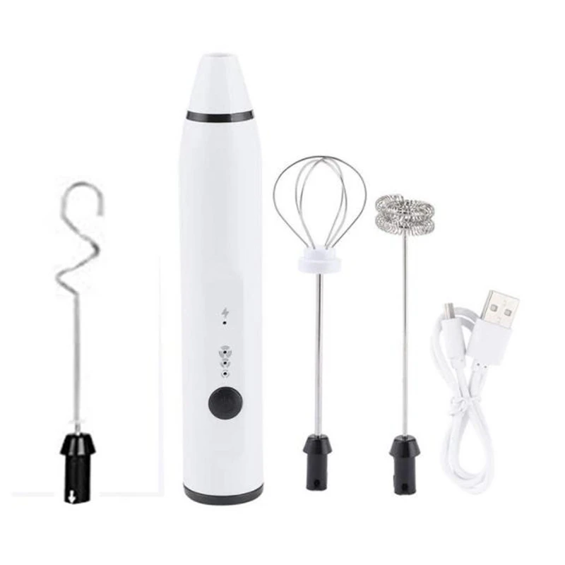 

Milk Frother Handeld,Electric Whisk For Baking/Coffee Frother Jug,Three-Speed Force Adjustment Milk Bubbler
