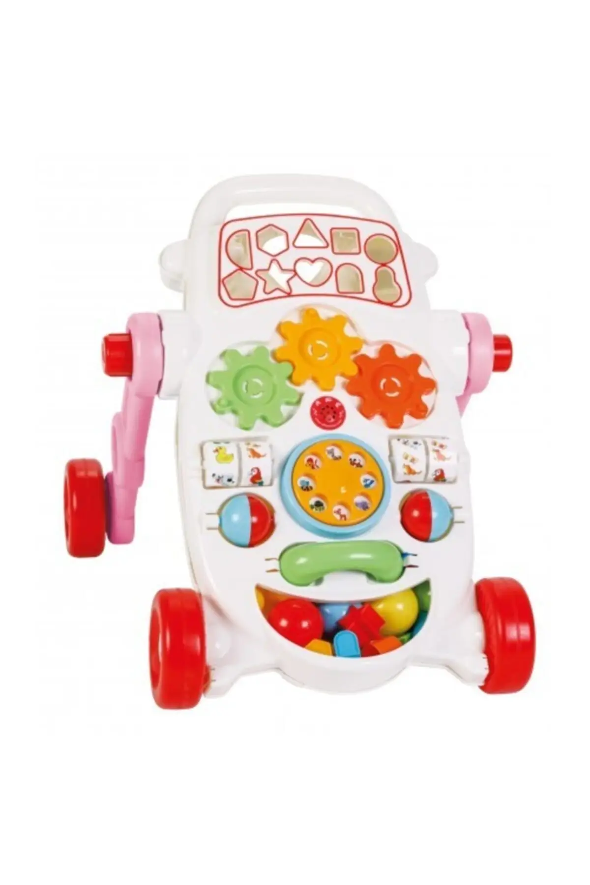 Baby Child Walker Walking Support Çcuk Car Happy First Step Car Musical Accessories Pink