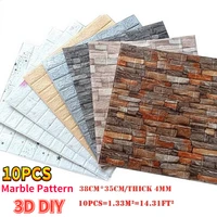1030pcs self adhesive panel wall stickers waterproof foam marble tile living room kids room protection baby wallpaper diy decor