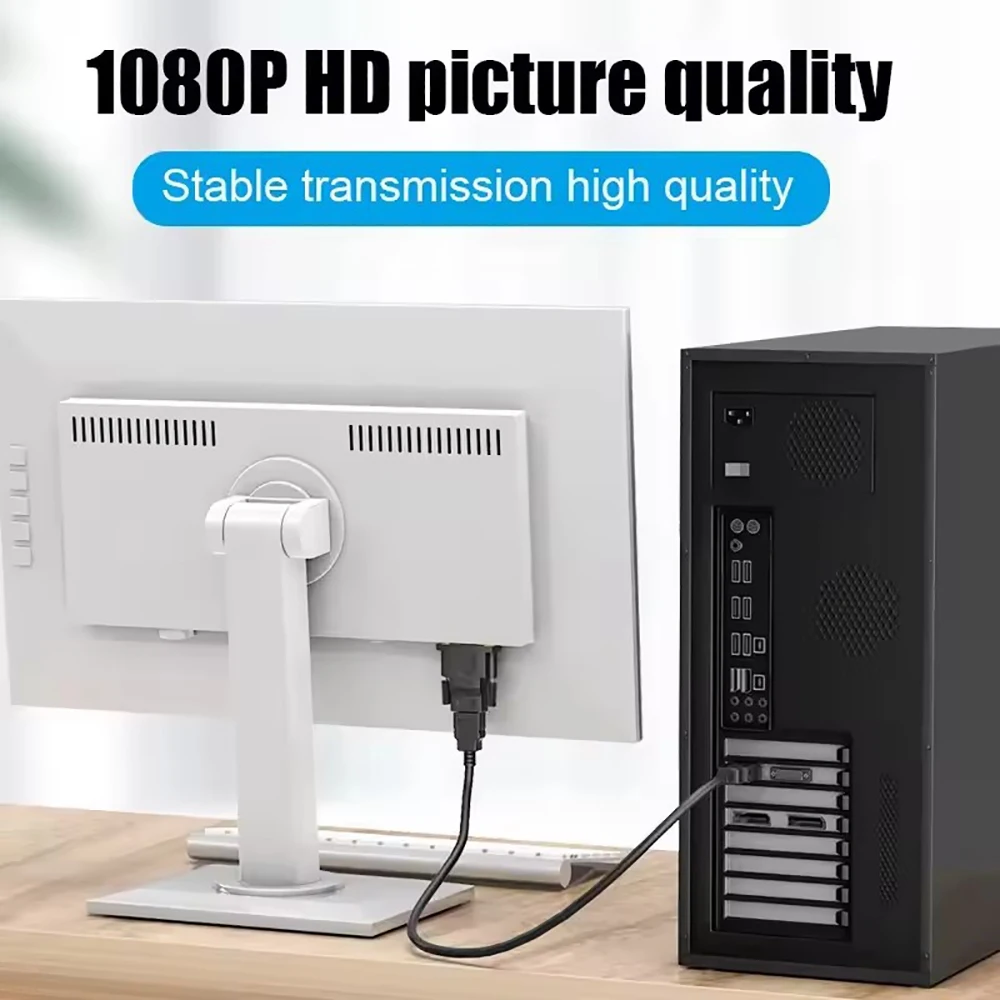 Фото Кабель-адаптер DVI-HDMI 1080P, двунаправленный коннектор DVI (штекер-гнездо) для PS3, проектора, ноутбука, ТВ-приставки №3