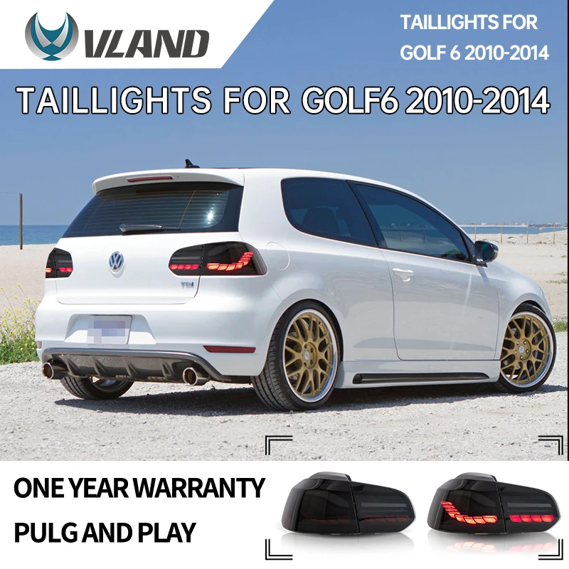 

VLAND Taillight Assembly FOR VOLKSWAGEN GOLF 6 TAILLIGHTS 2010-2014 LED Running Light LED Brake Light