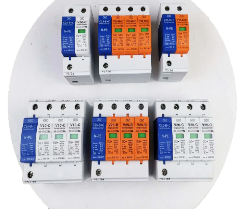 

V25-B+C/3+NPE arrester Surge protector V25-B+C/3+NPE 4P household three-phase 385V surge source arrester