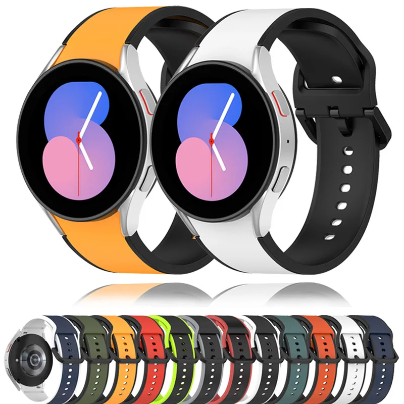 

Ремешок силиконовый для Samsung Galaxy Watch 5 40 мм 44 мм/Galaxy Watch 5 Pro 45 мм, браслет на заказ для Samsung Watch 4 Classic