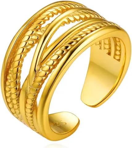 Штабелируемое кольцо из стерлингового серебра, минималистичное Открытое кольцо с костяшками 10 мм для женщин, мужчин и девочек