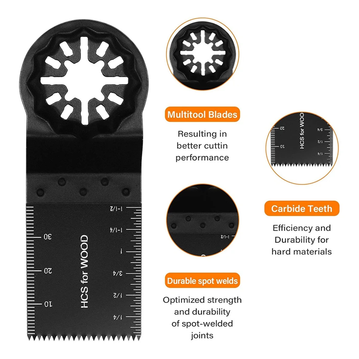 Лезвия для многофункциональных инструментов 10 шт. осциллирующих пильных полотен