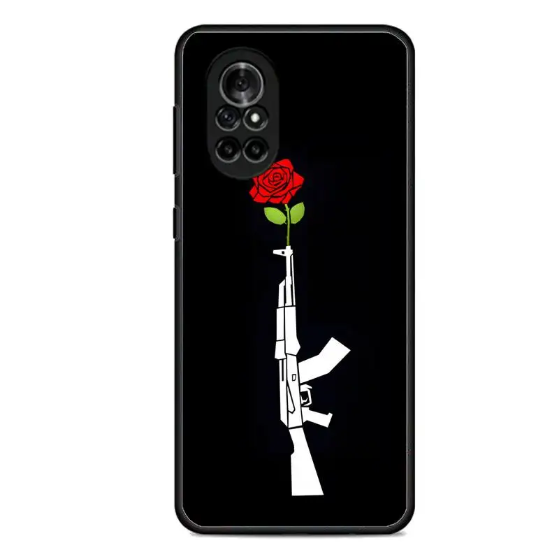 Чехол AK 47 Gun для телефона Huawei Y9 Y7 Y5 Y6 Prime 2019 Y9s Mate 30 20 10 Lite 40 Pro Nova 5t |