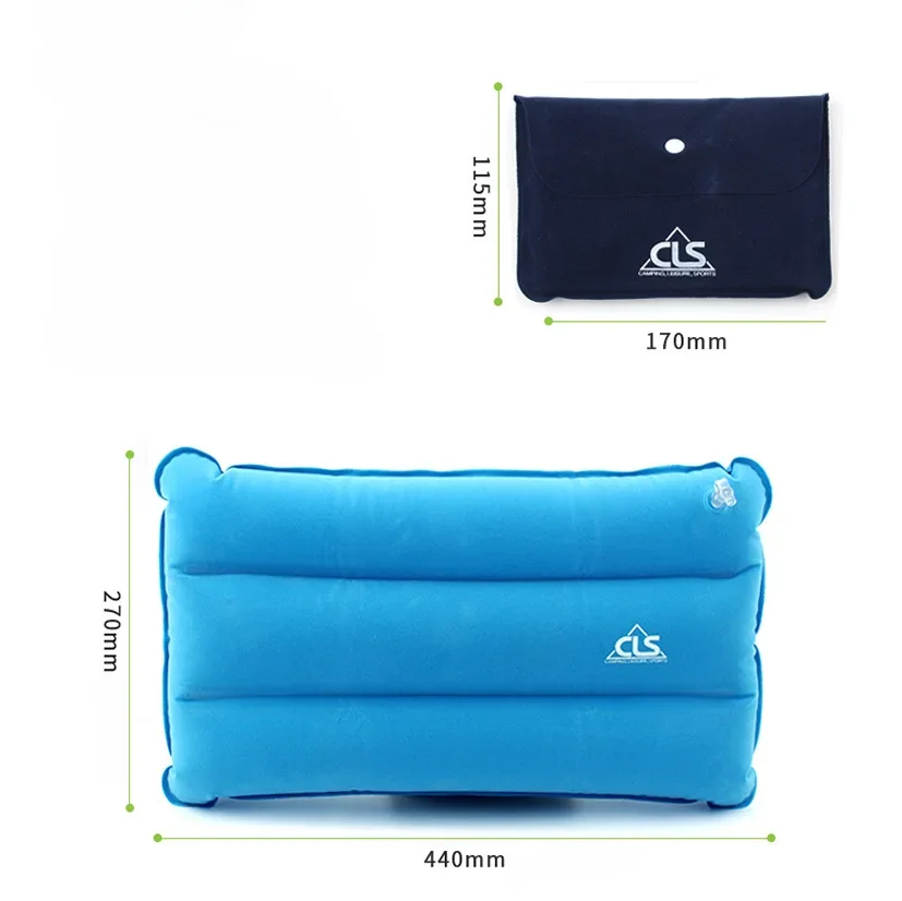 

Outdoor Portable Travel Neck Pillow Cushion Folding Square Inflatable Pillow Large Leisure Camping Sleeping Bag Pillow