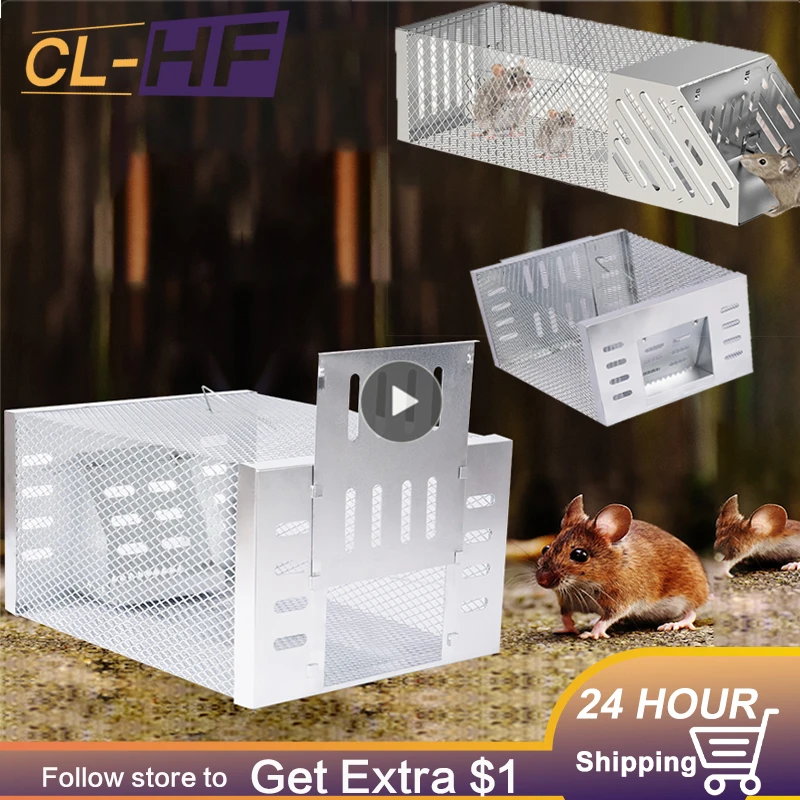 

High Efficiency Home Automatic Mousetrap Rat Rodent Exterminator Harmless Mouse Trap Safe Reusable Automatic Rat Snake Trap Cage
