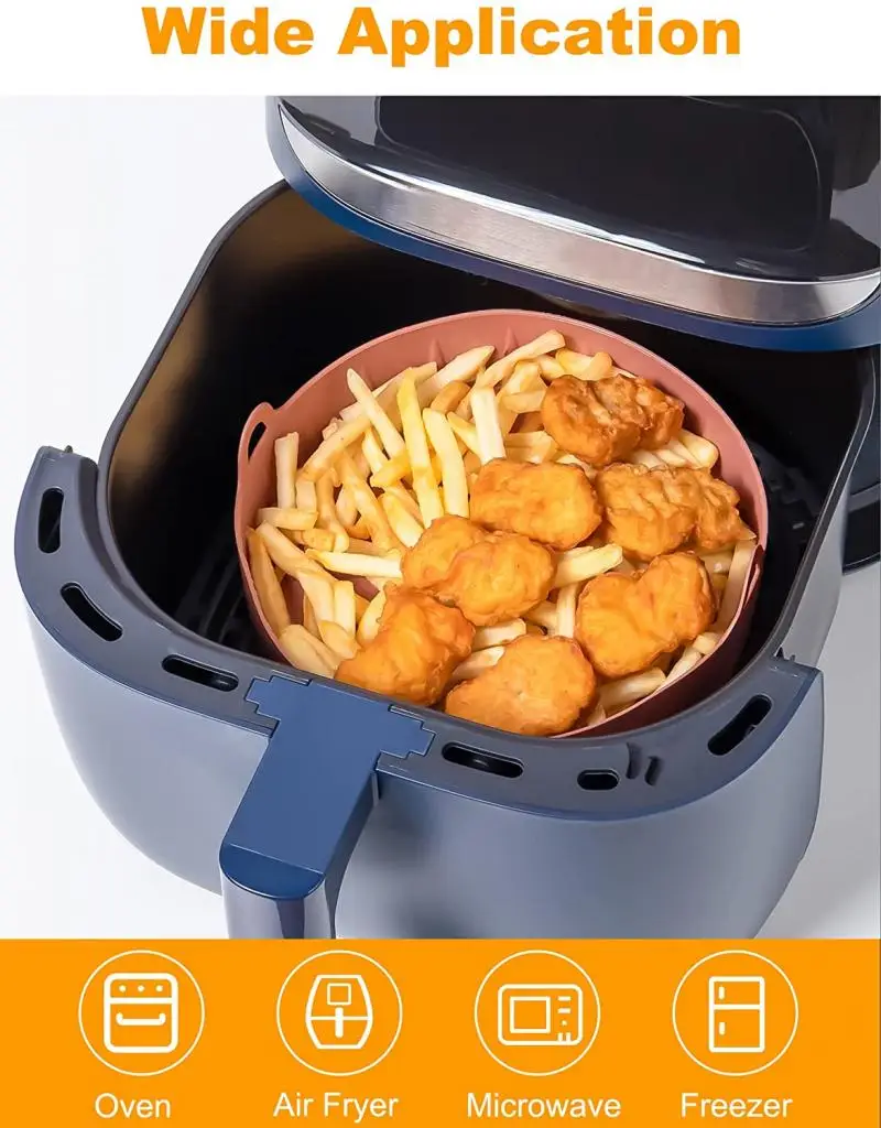 Аксессуары для аэрофритюрницы силиконовая форма многоразовая корзина выпечки