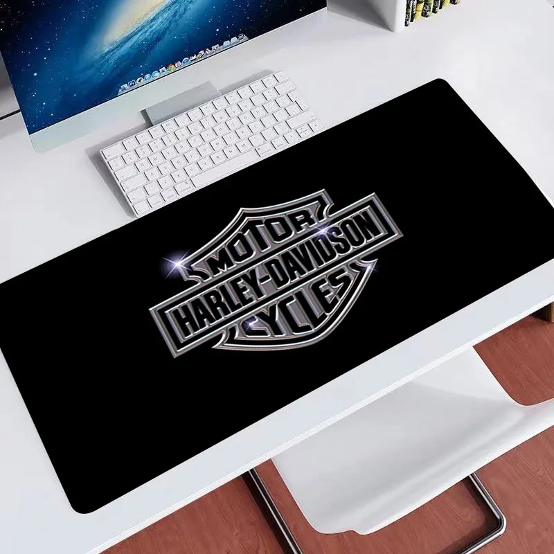 

H-Harleys Davidson Car Logo HD Large Mousepad PC Gaming Accessories Non-slip Mouse Pad Keyboard Office Anime Table Mat Playmat