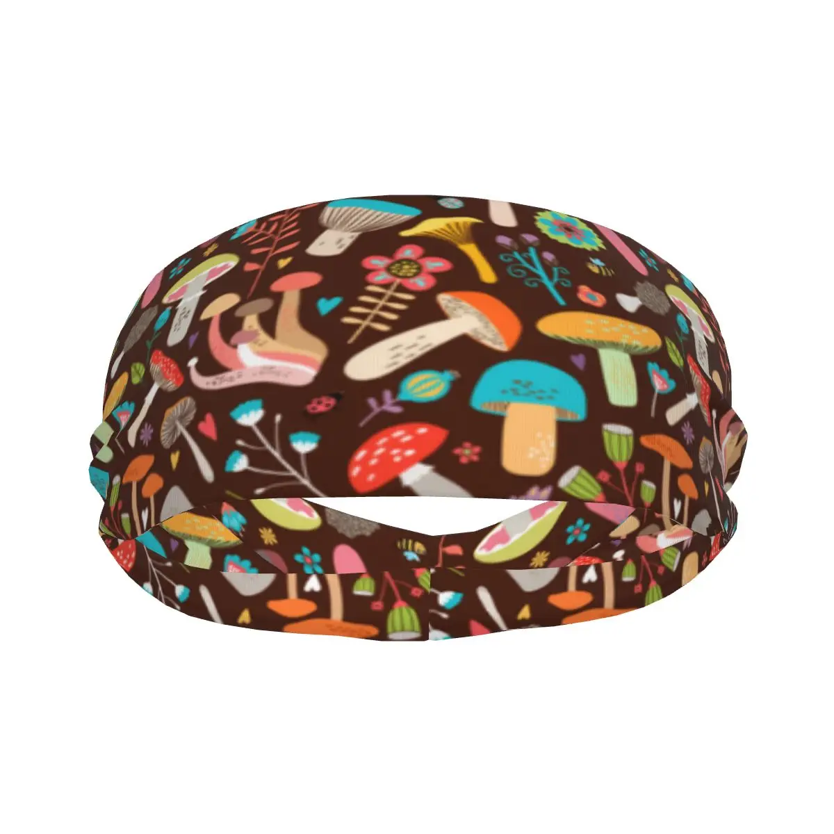 

Sports Sweatband Breathable Headband Sweat Hair Head Band Cartoon Leaves Mushrooms Yoga Headband
