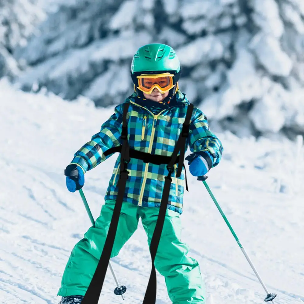 

Ski Training Belt Adjustable Multi-function Outdoor Protective Facilities Ski Traction Rope Durable Ski Belt Nylon Handle Design
