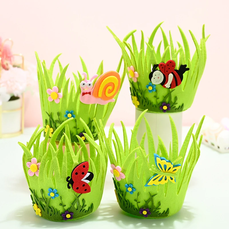 

Easter Baskets Non-Woven Treat Bags Egg Hunt Bags Easter Gift Bag Carry Basket Easter Baskets For Kids Children GRSA889
