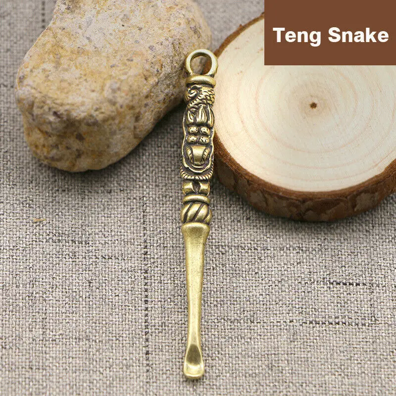 New 6Pcs Brass Handmade Creative Ear Scoop Personalized Copper Accessories Gift